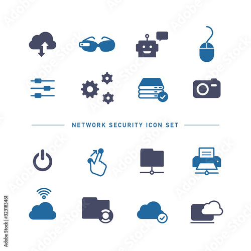 NETWORK TECHNOLOGY ICON SET
