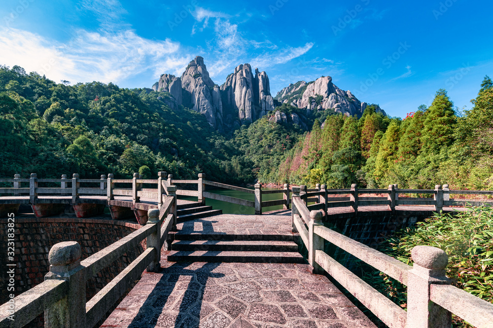 The scenery of Mount Taimu in Ningde, Fujian Province, China The scenery of Mount Taimu in Ningde, Fujian Province, China