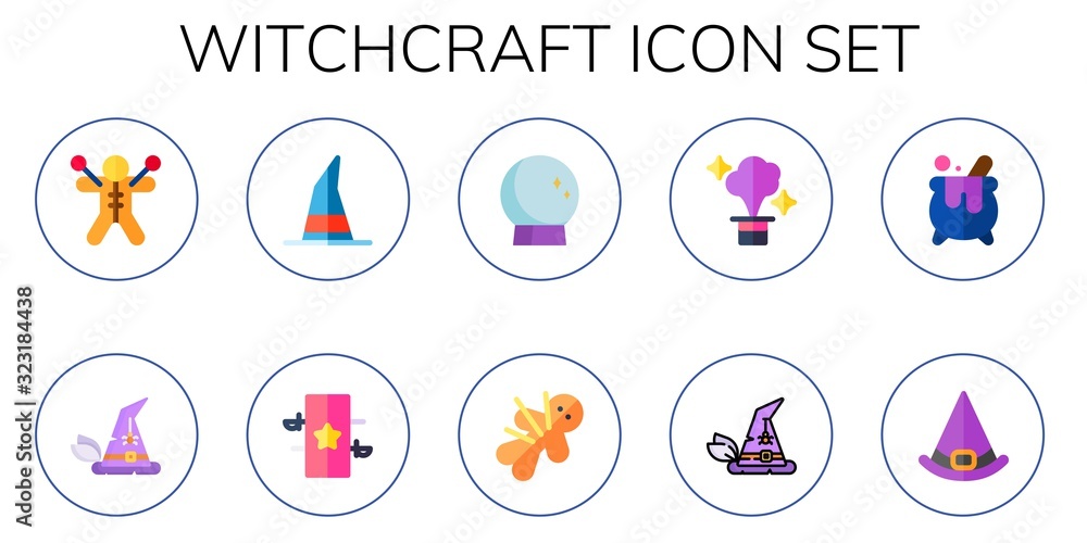 witchcraft icon set witchcraft icon set