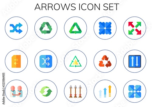 Modern Simple Set of arrows Vector flat Icons
