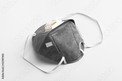 Anti virus mask with breathing valve. photo