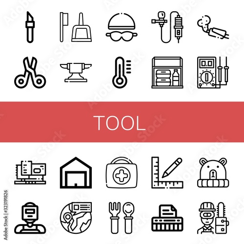 tool icon set