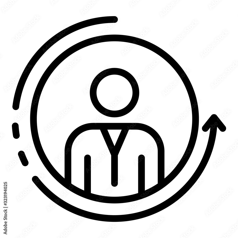 Self learning icon. Outline self learning vector icon for web design isolated on white background Self learning icon. Outline self learning vector icon for web design isolated on white background