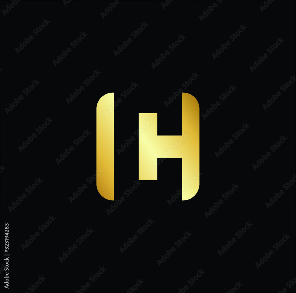 Outstanding professional elegant trendy awesome artistic black and gold color C CH HC initial based Alphabet icon logo. Outstanding professional elegant trendy awesome artistic black and gold color C CH HC initial based Alphabet icon logo.