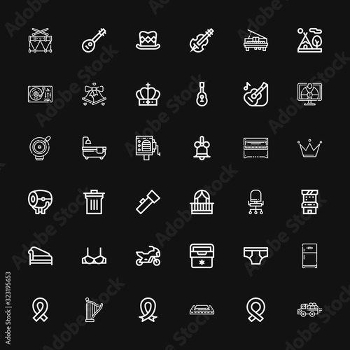 Editable 36 classic icons for web and mobile