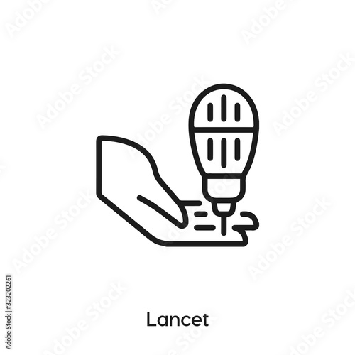 Фототапет lancet icon vector sign symbol