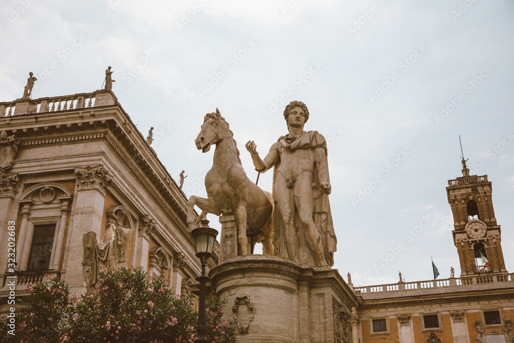 Obraz premium Panoramic view of Capitolium or Capitoline Hill is one of Seven Hills of Rome