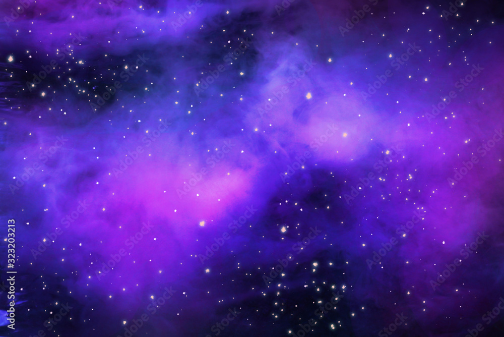 Fototapeta premium Abstract futuristic night sky background.