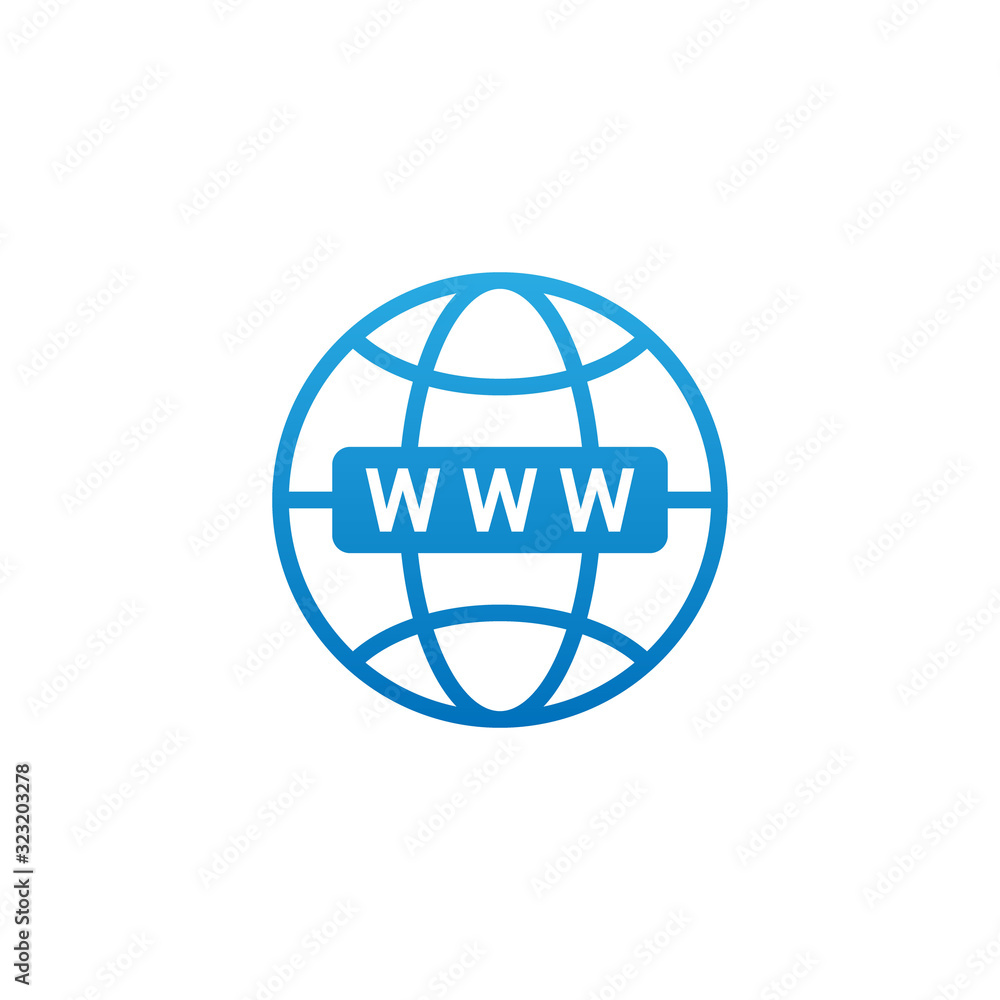Website icon vector design illustration. Website WWW icon. Website vector flat icon symbol for website, logo, graphic elements, app, UI. Website icon vector design illustration. Website WWW icon. Website vector flat icon symbol for website, logo, graphic elements, app, UI.