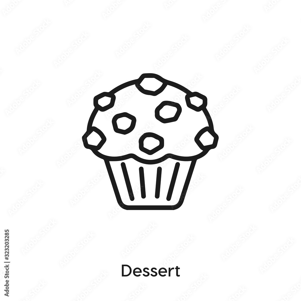 dessert icon vector sign symbol dessert icon vector sign symbol