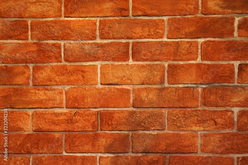 Surface Brown brick wall - texture background 