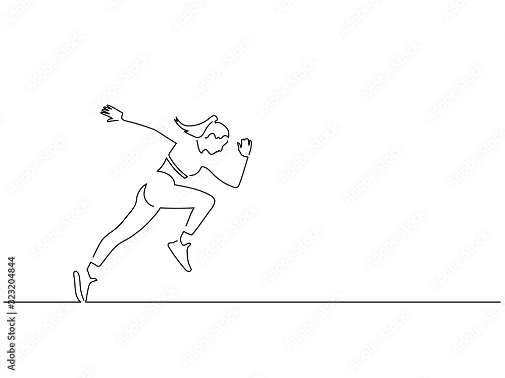 Sport woman line drawing, vector illustration design. Sport collection. Sport woman line drawing, vector illustration design. Sport collection.