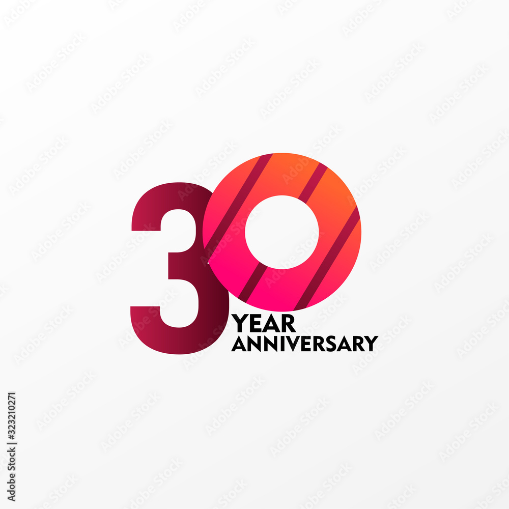 30 Years Anniversary Celebration Vector Template Design Illustration 30 Years Anniversary Celebration Vector Template Design Illustration