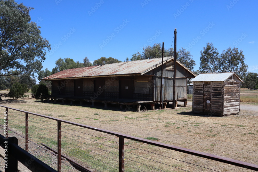 An old shed in a rural area