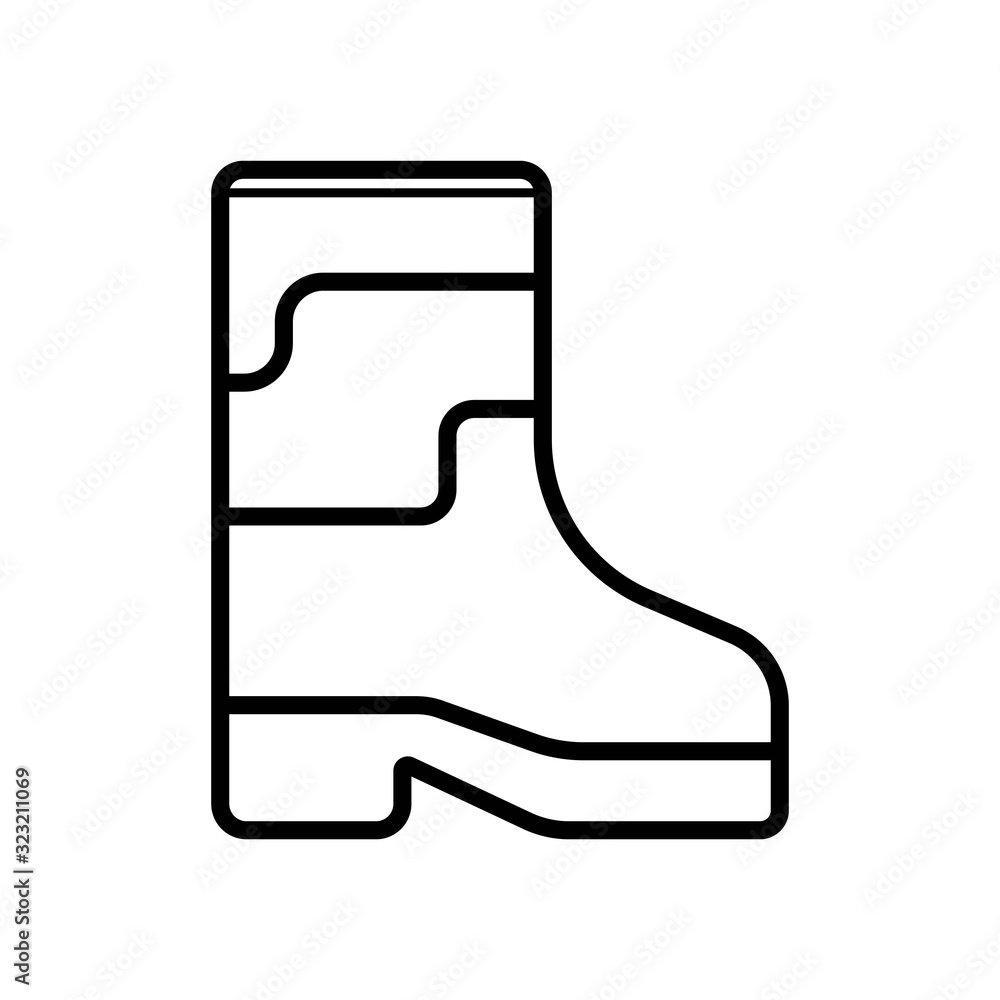 Boot icon vector illustration Boot icon vector illustration