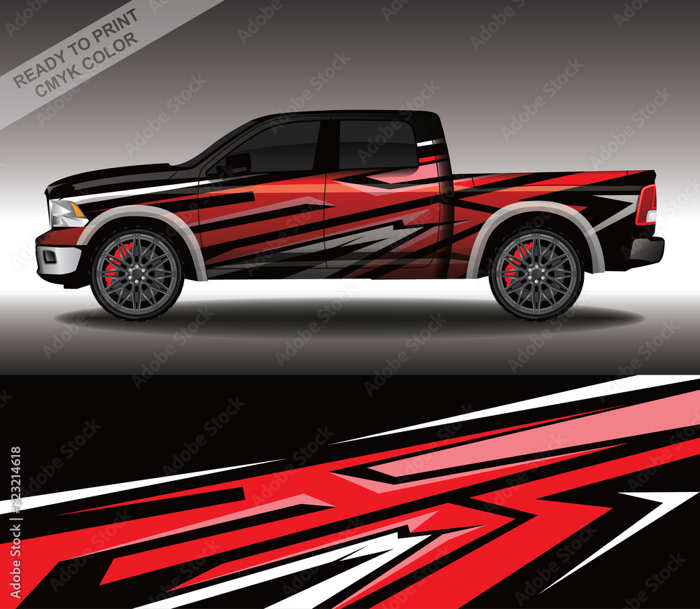 Car wrap decal design vector, custom livery race rally car vehicle sticker and tinting. Car wrap decal design vector, custom livery race rally car vehicle sticker and tinting.