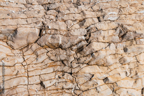 Stone formations on the beaches of Albania