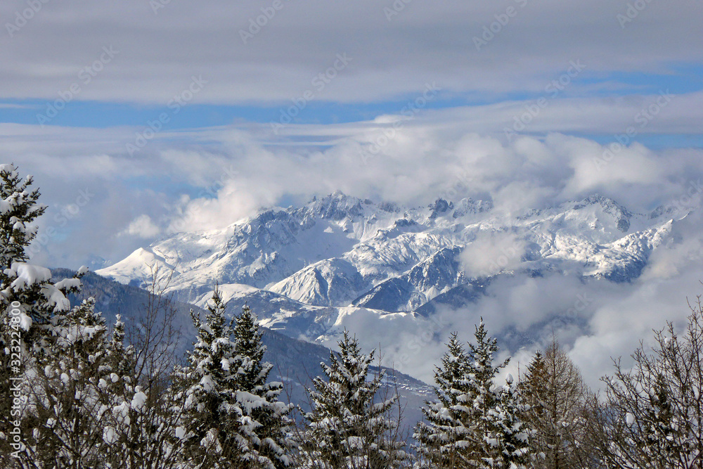 Les Arcs Arc 1800 Paradiski Ski Area Savoie French Alps France