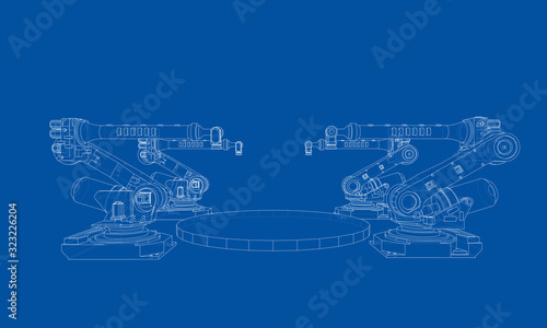 A industral robots manipulators