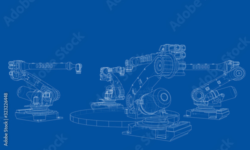 A industral robots manipulators