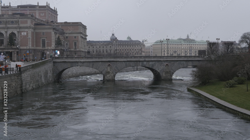 Obraz premium a trip to the capital of Sweden
