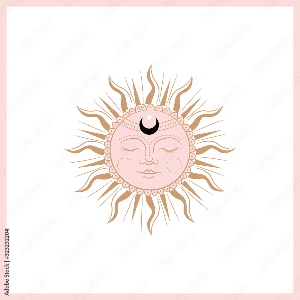 Set of mystical and mysterious illustrations in hand drawn style. Minimalistic objects made in the style. boho style signs and symbols. outer space, moon, sun system. vector. Set of mystical and mysterious illustrations in hand drawn style. Minimalistic objects made in the style. boho style signs and symbols. outer space, moon, sun system. vector.