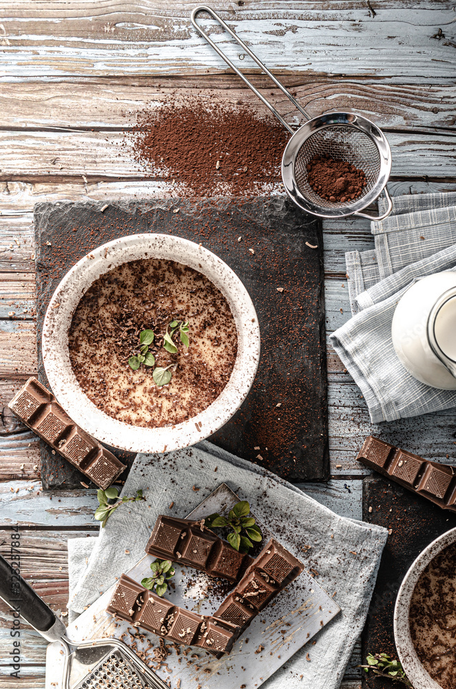 Delicious homemade chocolate pudding Delicious homemade chocolate pudding