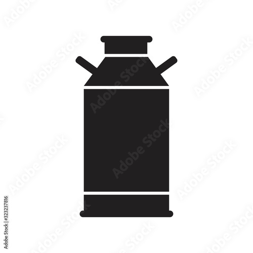 Milk urn, milk jug icon template black color editable. Milk urn, milk jug icon symbol Flat vector illustration for graphic and web design.