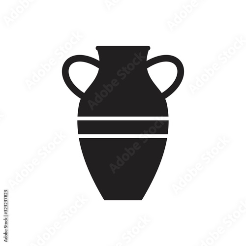 Milk urn, milk jug icon template black color editable. Milk urn, milk jug icon symbol Flat vector illustration for graphic and web design.