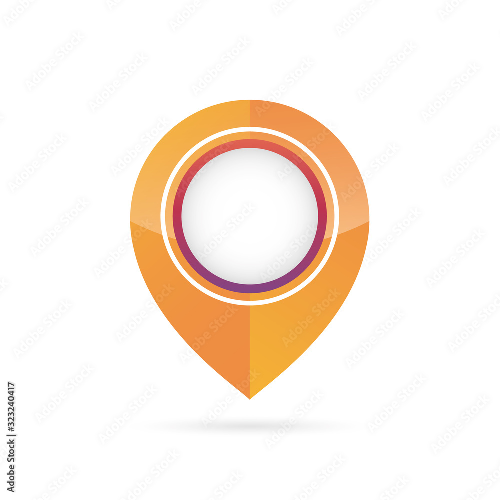 Map pointer icon. GPS location symbol. Flat design style. Vektor EPS 10. Map pointer icon. GPS location symbol. Flat design style. Vektor EPS 10.