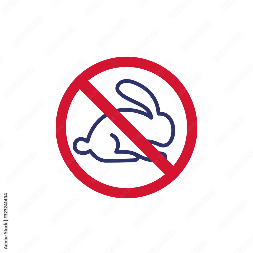 No animal testing icon, cruelty free sign No animal testing icon, cruelty free sign