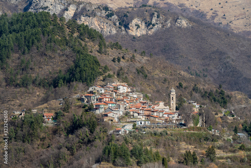 Andagna ancient village, Liguria region, Italy