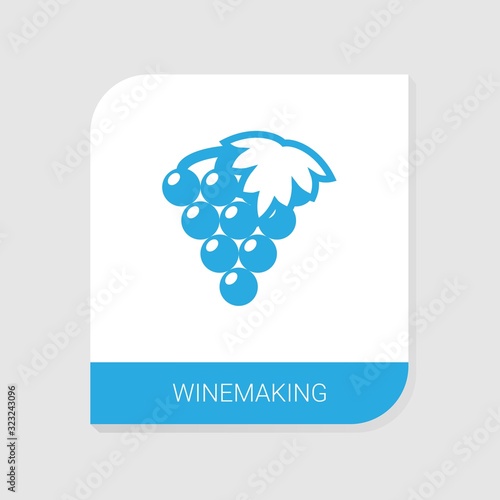 Editable filled Winemaking icon from Gardening icons category. Isolated vector Winemaking sign on white background