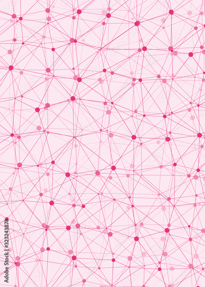Obraz premium Abstract Low Polygon Mesh Generative Art background illustration