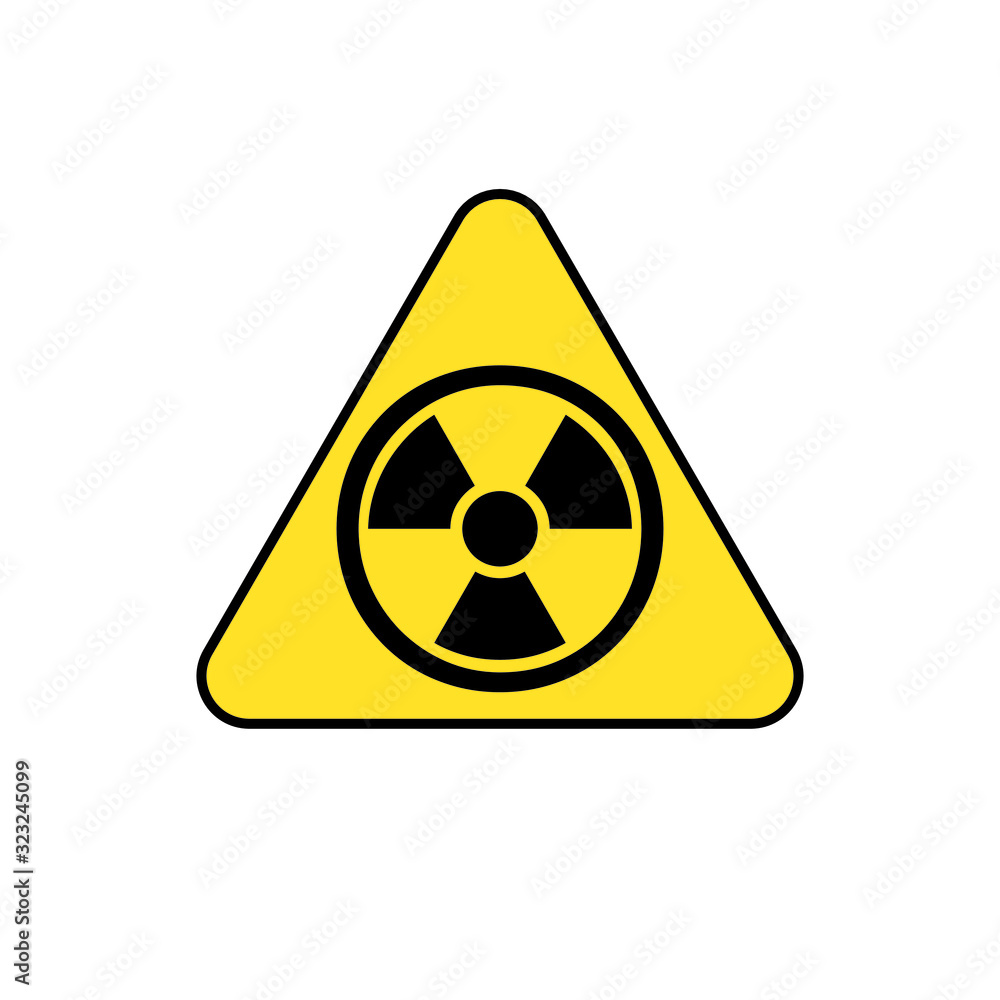 Radiation hazard sign symbol. Vector Icon Radiation hazard sign symbol. Vector Icon