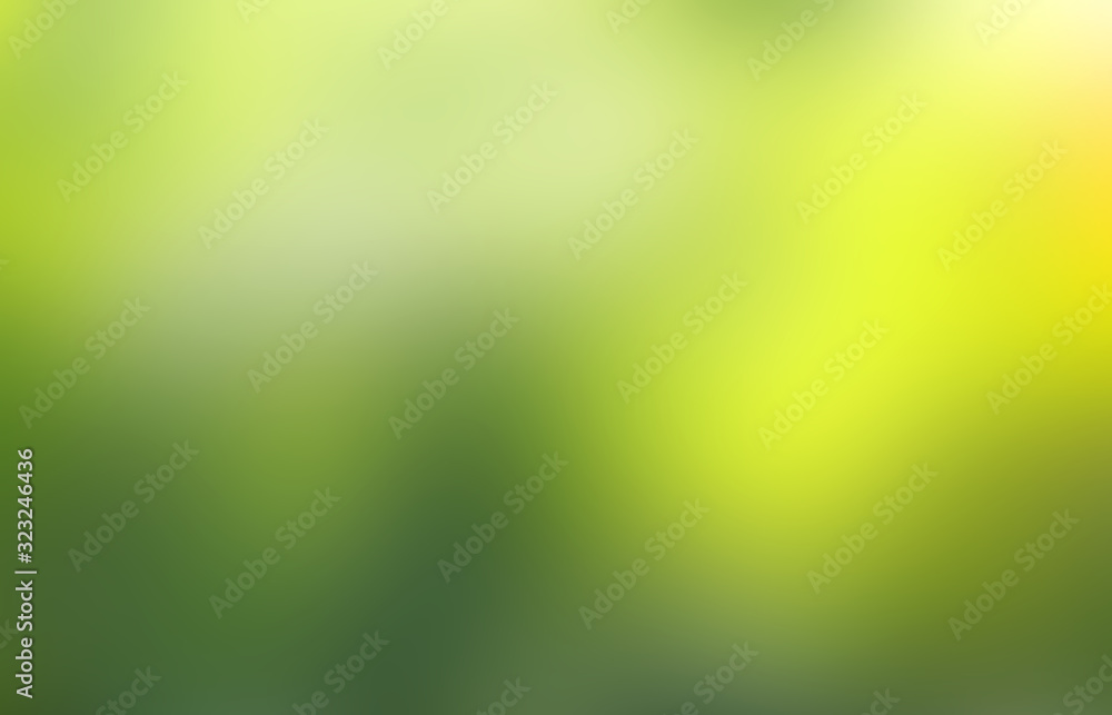 Green leaf background Yellow, blurry leaves Bokeh circles from light shining through As a background and Beautiful computer screen image Green leaf background Yellow, blurry leaves Bokeh circles from light shining through As a background and Beautiful computer screen image
