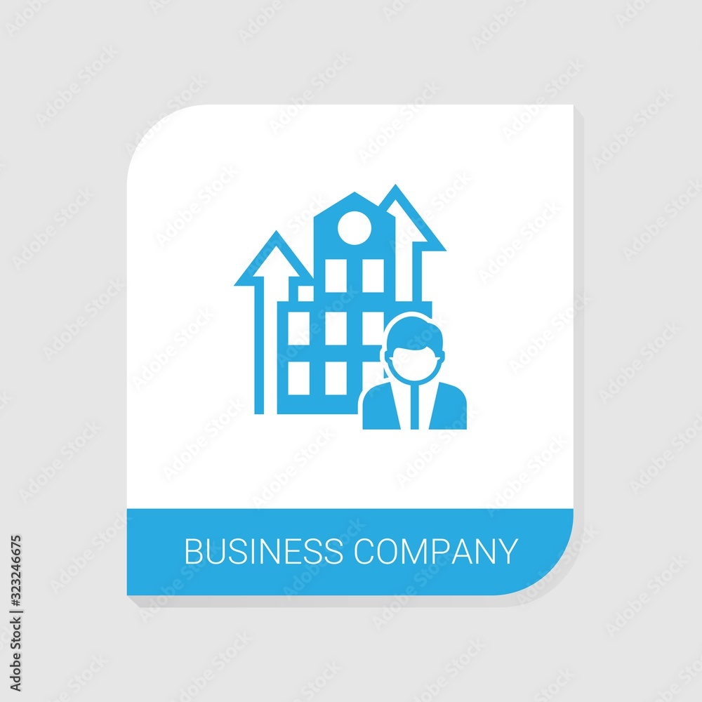 Editable filled Business Company icon from Entrepreneurship icons category. Isolated vector Business Company sign on white background Editable filled Business Company icon from Entrepreneurship icons category. Isolated vector Business Company sign on white background