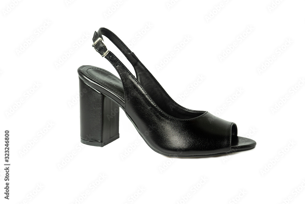women's shoes, heels, patent leather, suede and classic models in white background women's shoes, heels, patent leather, suede and classic models in white background