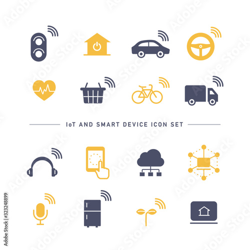 IoT AND SMART DEVICE ICON SET