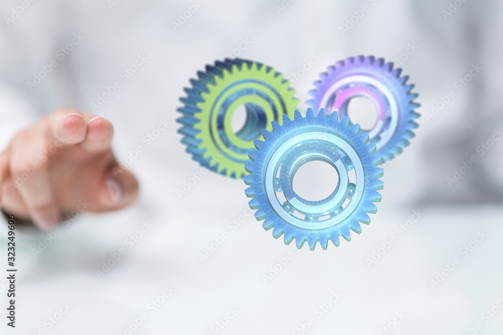 gear Technology setting concept background. gear Technology setting concept background.