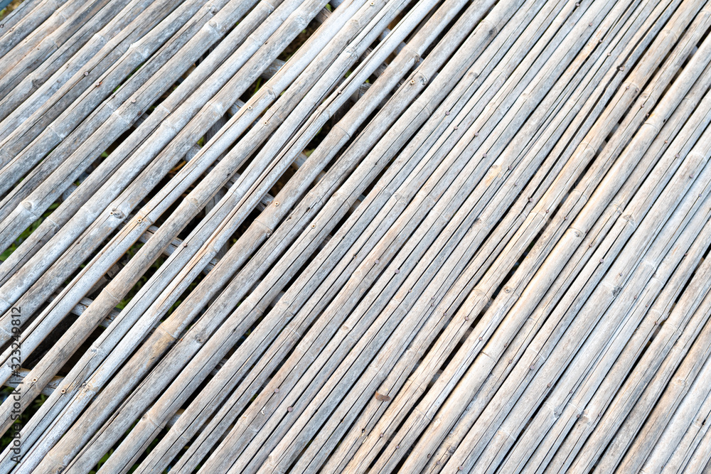 The old bamboo texture at the farm The old bamboo texture at the farm