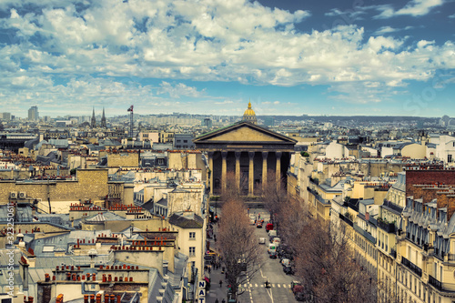 panoramic view of paris france