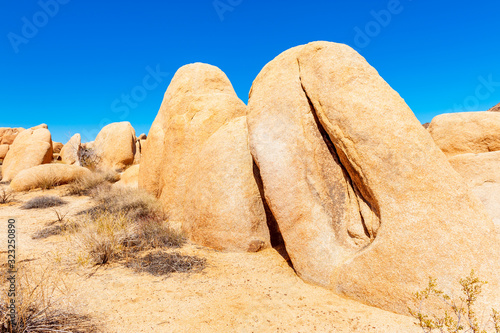 Vagina shaped Rock in Joshua Tree National Park USA