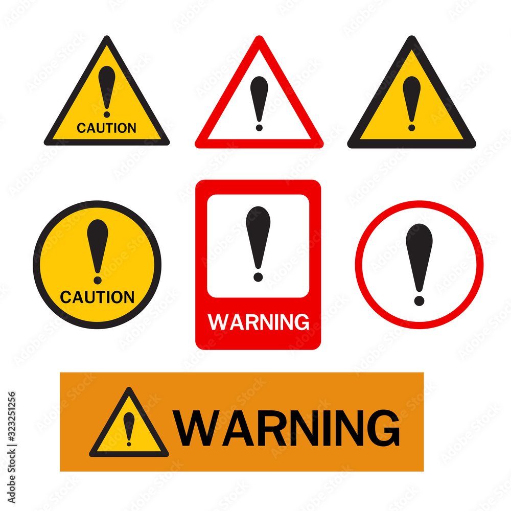 warning sign, vector design warning sign, vector design