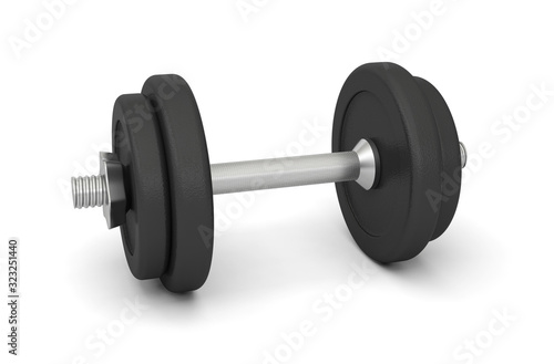 dumbbell bodybuilding weightlifting sport weights 3D