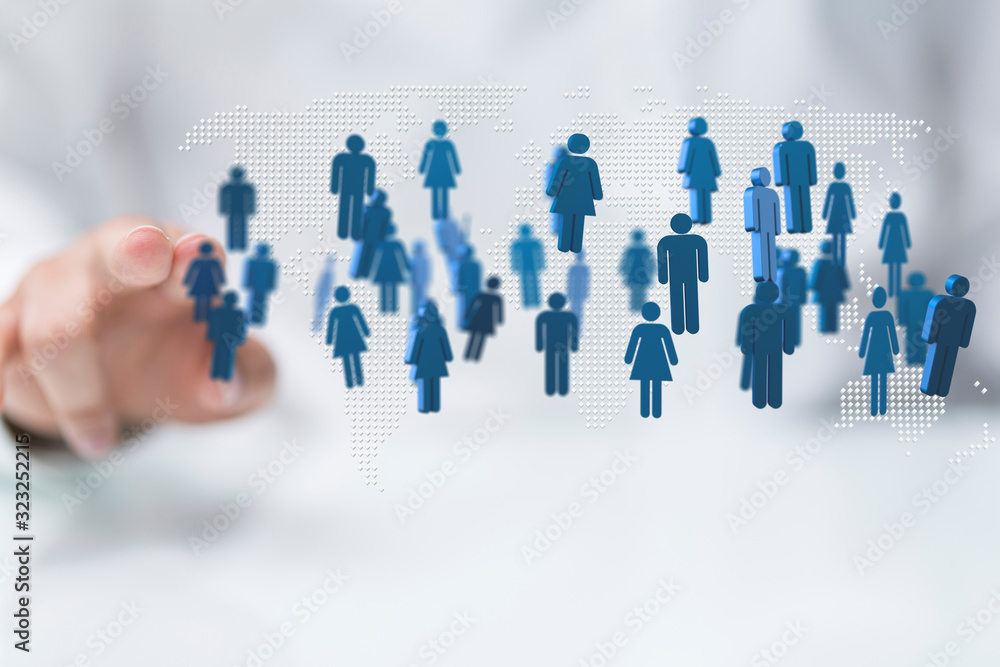network holding in hand 3d connection data. network holding in hand 3d connection data.