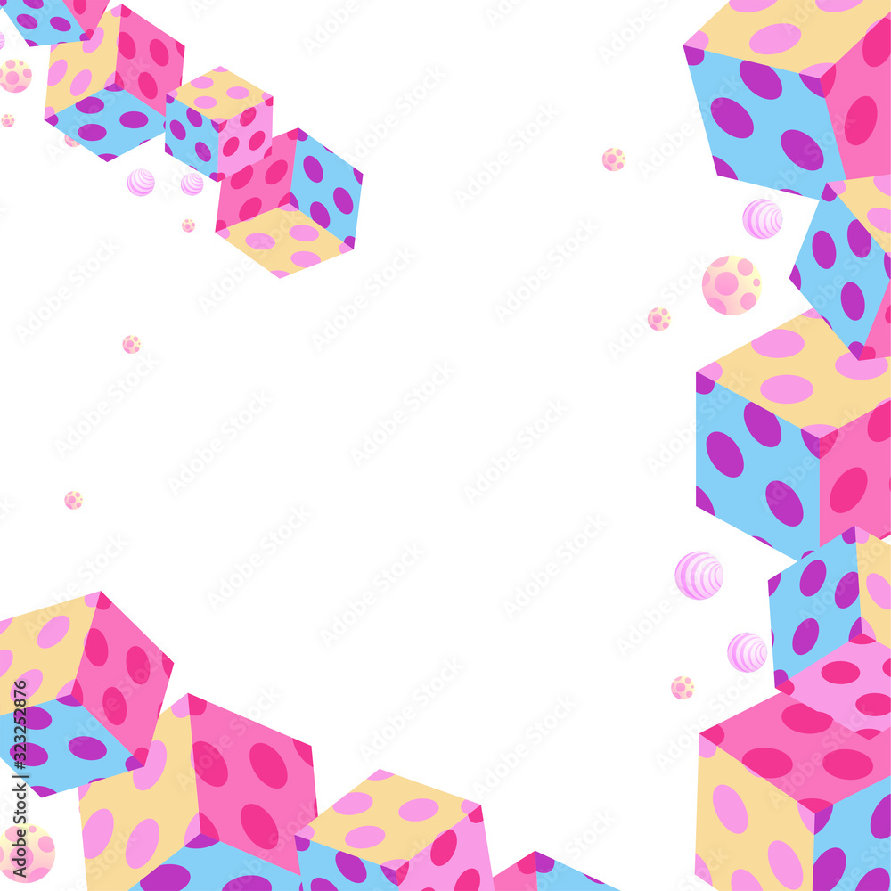 3D cubes. Isometry Abstract background. Design print. 3D cubes. Isometry Abstract background. Design print.