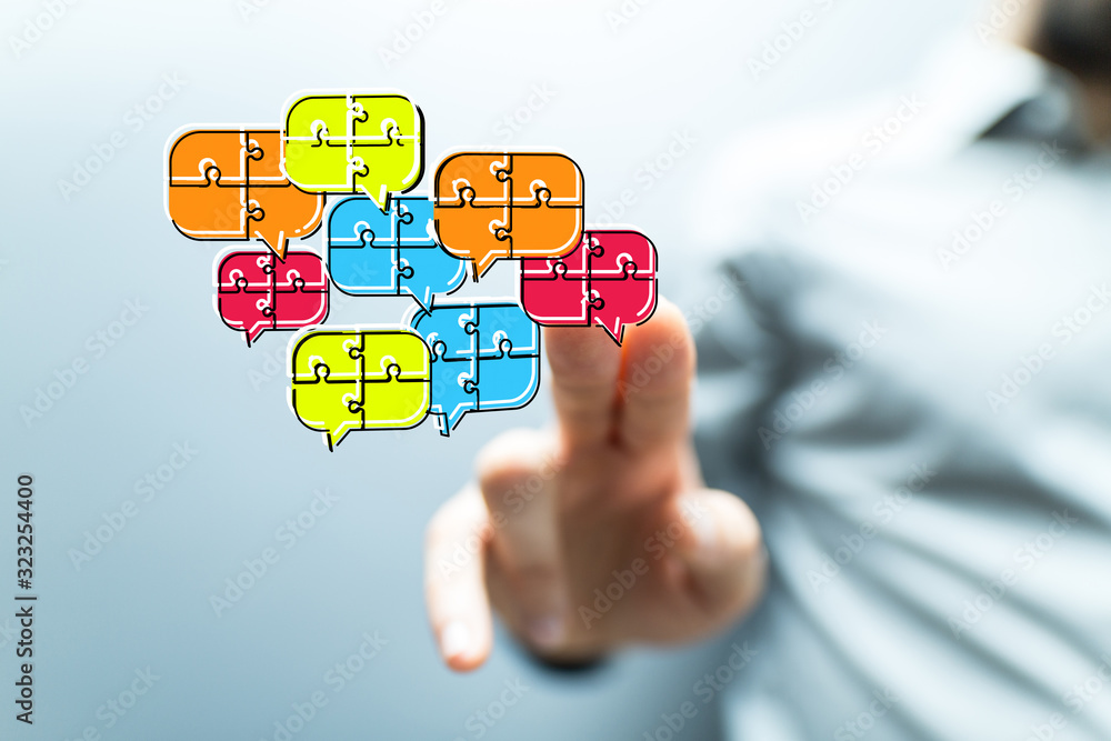 Digital icons with colorful dialog speech bubbles. Digital icons with colorful dialog speech bubbles.