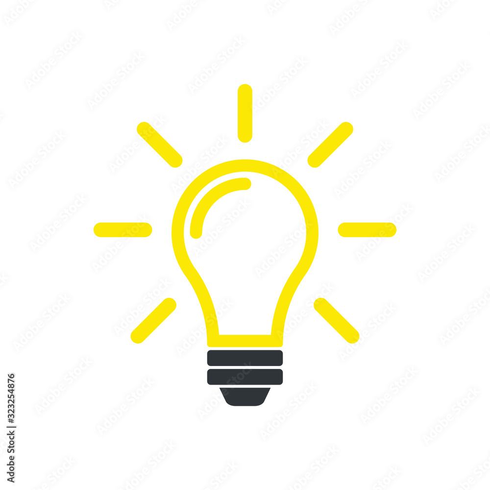 Light Bulb line icon vector, isolated on white background. Idea icon, idea sign, solution, thinking concept. Lighting Electric lamp. Electricity, shine. Light Bulb line icon vector, isolated on white background. Idea icon, idea sign, solution, thinking concept. Lighting Electric lamp. Electricity, shine.