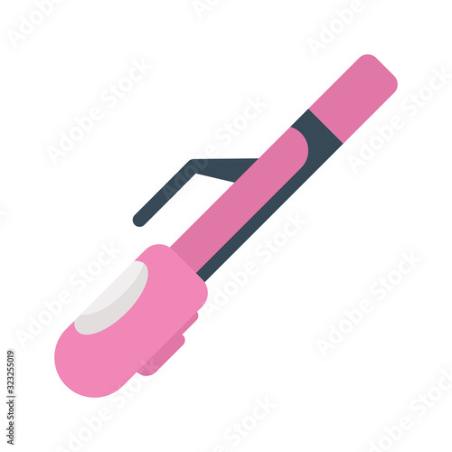hair straightener electric isolated icon